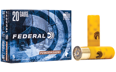 Federal Cartridge Co. Federal Pwrshk 20ga 2.75 7/8OZ Slg 5/250 Sabot Slug