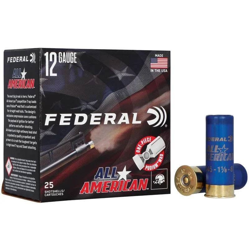 Federal Cartridge Co. Federal All Amrcn 12ga 2.75" 1 1/8OZ #8 Partition