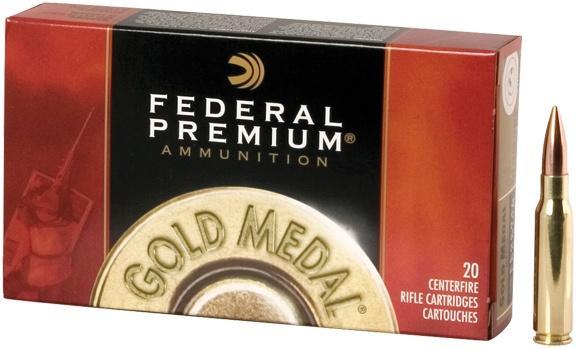 Federal Cartridge Co. Federal Premium Gold Medal Rifle Sierra MatchKing Ammunition .338 Lapua Mag 250 gr BTHP