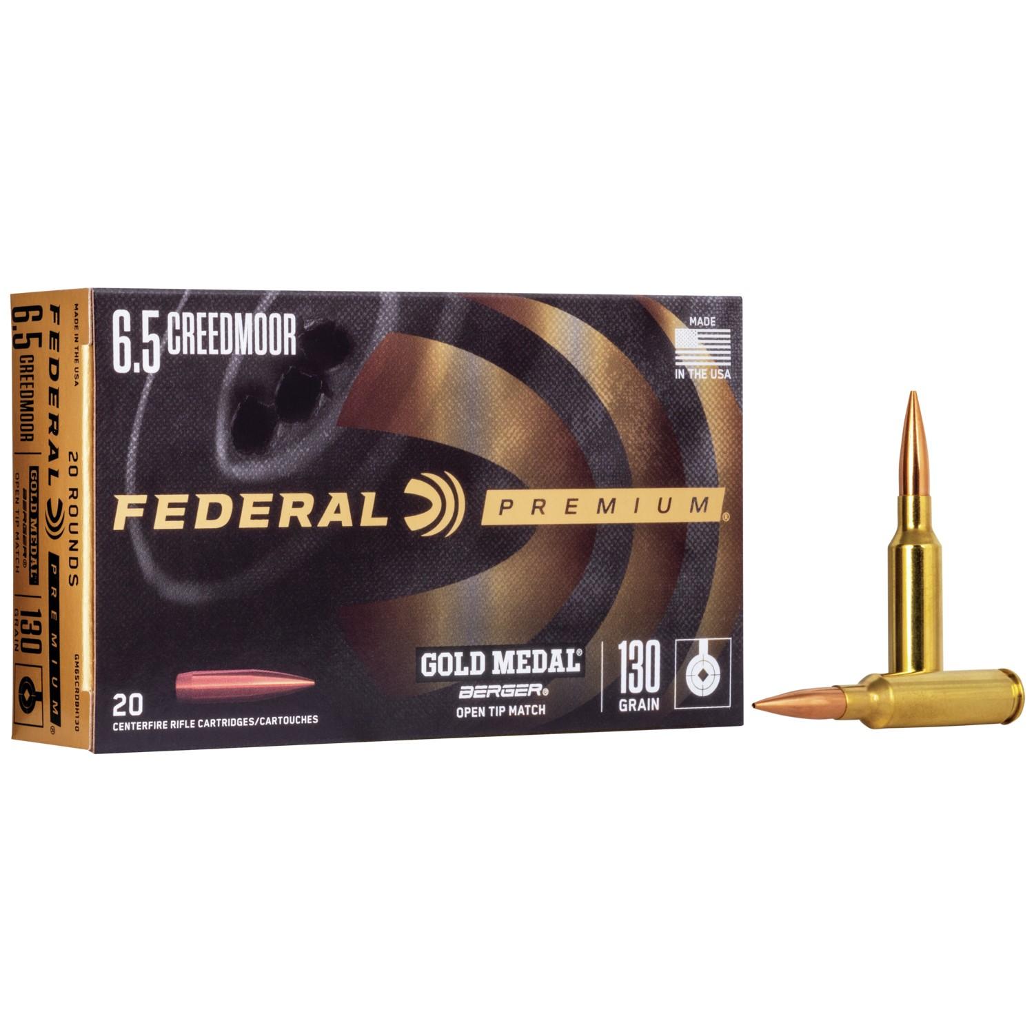 Federal Cartridge Co. Federal Gold Mdl 6.5CM 130GR Berg 20/200 Boat Tail