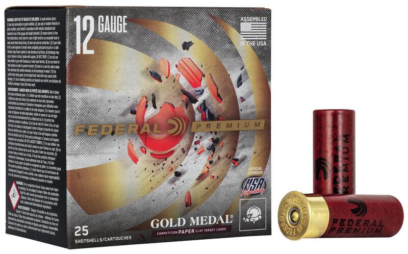 Federal Cartridge Co. Federal Gold Medal Grand Paper Shotshells 12 ga 2-3/4" 1oz 1290 fps #8 25/ct