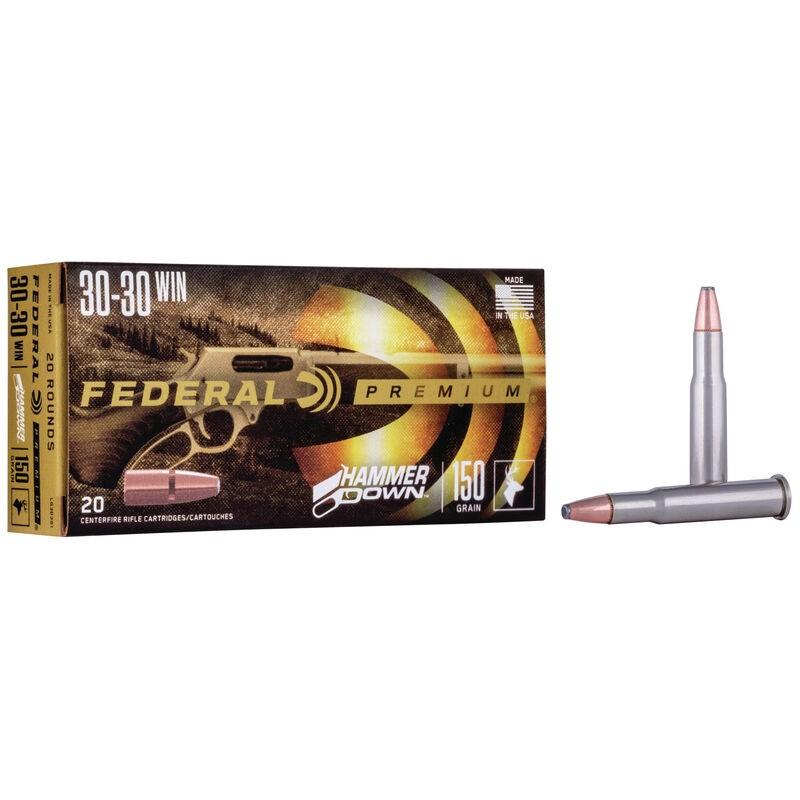Federal Cartridge Co. Federal Hammer Down Rifle Ammunition .30-30 Win 150 gr SP 2390 fps 20/ct