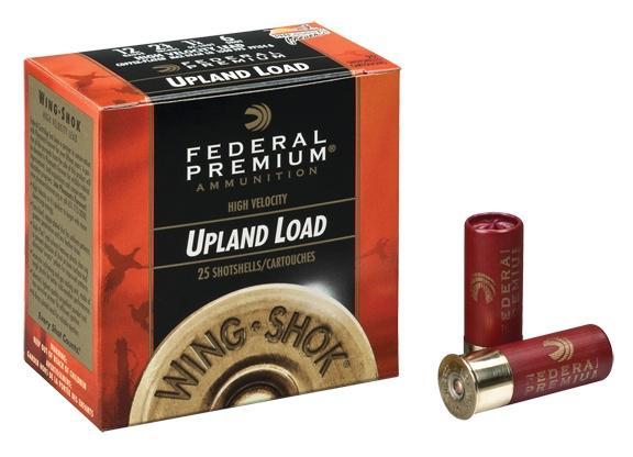 Federal Cartridge Co. Federal Premium Wing-Shok High-Velocity 12ga 2 3/4" 1-3/8oz #4 1500 fps 25/ct