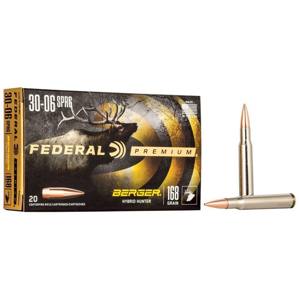 Federal Cartridge Co. Federal Prm 3006 168GR Hyb Htr 20/200 Hybrid Hunter