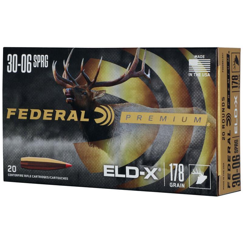 Federal Cartridge Co. Federal Premium ELD-X Rifle Ammunition .30-06 SPRG 178gr PT 2750 fps 20/ct