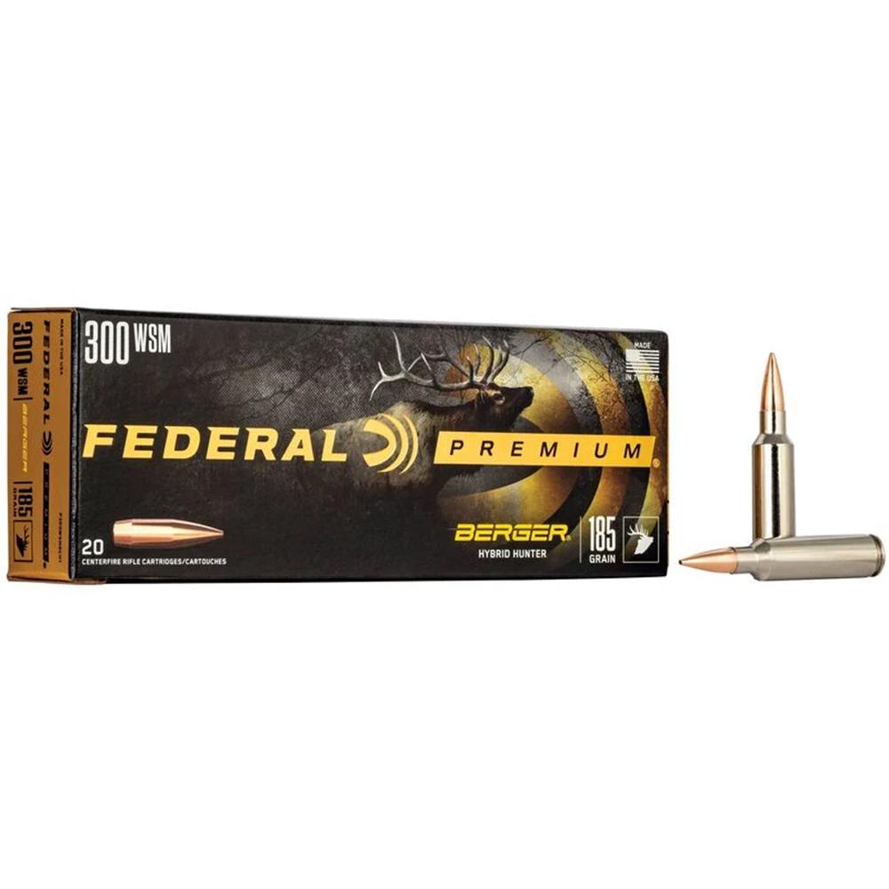 Federal Cartridge Co. Federal Classic Hunter Berger Hybrid Rifle Ammunition .300 WSM 185 gr BTHP 2950 fps 20/ct