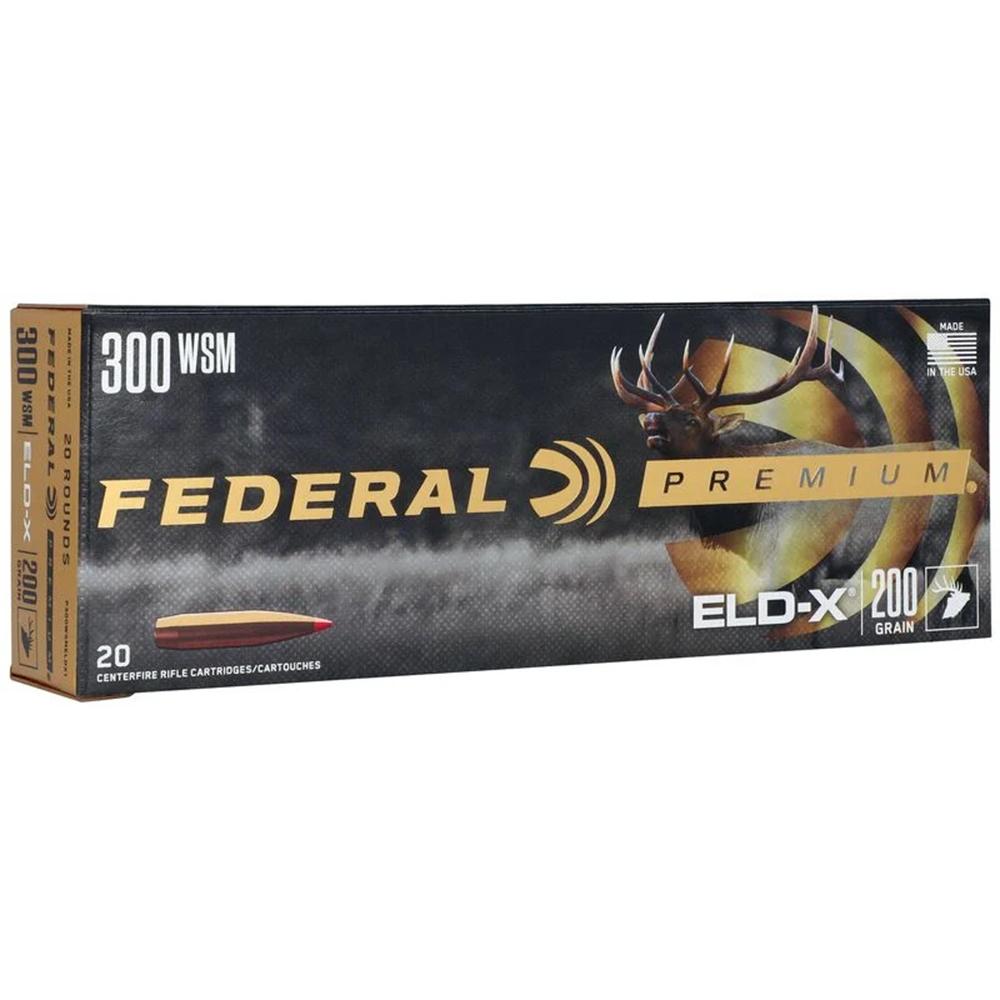Federal Cartridge Co. Federal Premium ELD-X Rifle Ammunition .300 WSM 200gr PT 2820 fps 20/ct