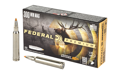 Federal Cartridge Co. Federal Prm 300WIN 180GR Trphy Tp 20/200 Bonded Hollow Point