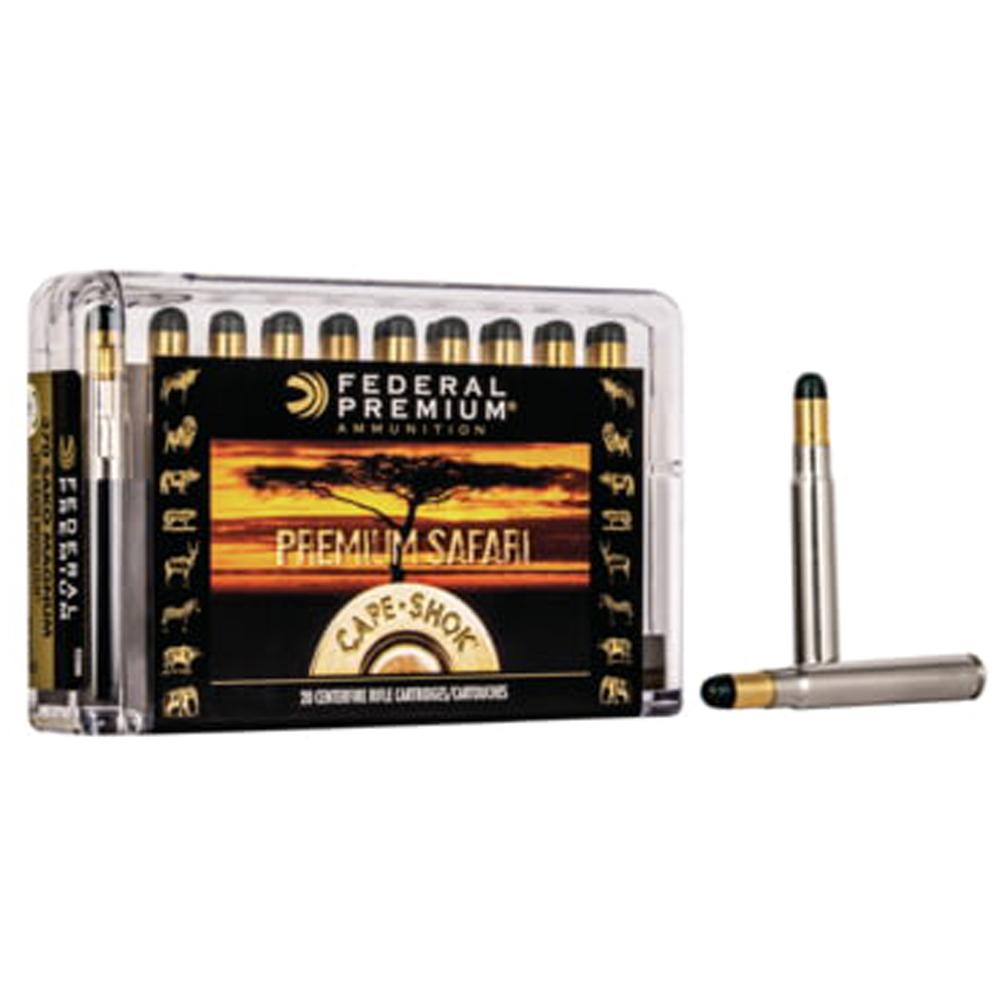 Federal Cartridge Co. Federal Safari Woodleigh Hydro Solid Rifle Ammunition .370 Sako Mag 286gr Solid 2450 fps