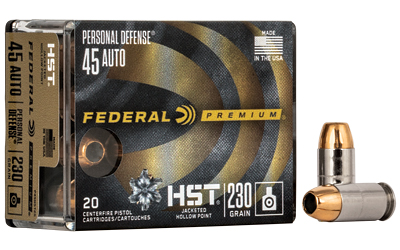 Federal Cartridge Co. Federal Prm Hst 45ACP 230GR Jhp 20/200 Hollow Point