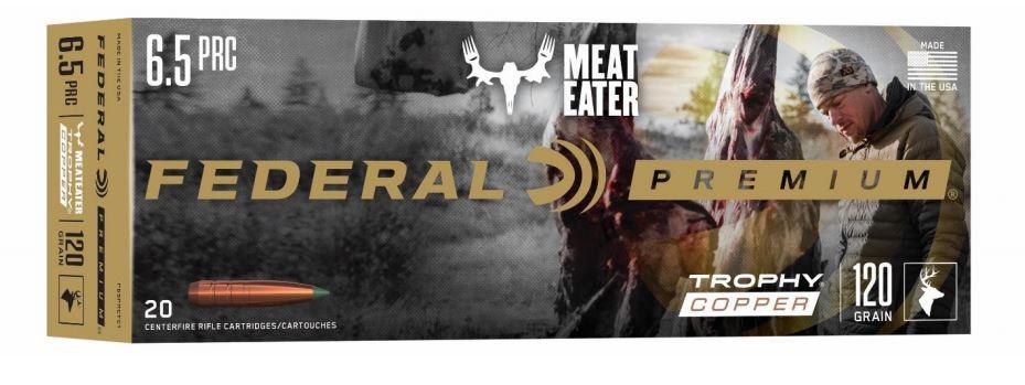 Federal Cartridge Co. Federal Trophy Copper Rifle Ammunition 6.5 PRC 120 gr TC 3100 fps 20/ct