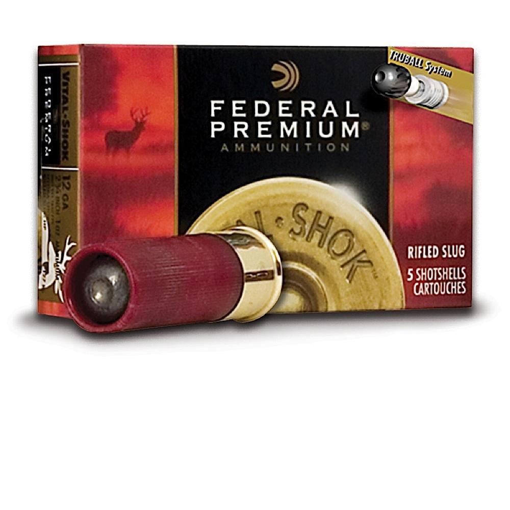 Federal Cartridge Co. Federal TruBall Rifled Slug Shotshells 12 ga 3" 3/4 oz Slug 1700 fps 5/ct