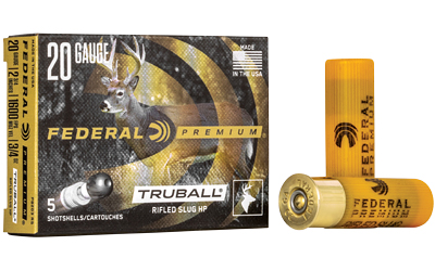 Federal Cartridge Co. Federal Premium TruBall Rifled Slug 20ga 2 3/4" 3/4 oz Slug 1600 fps 5/ct
