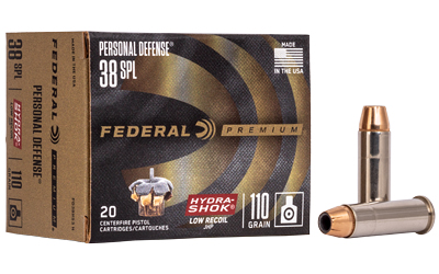 Federal Cartridge Co. Federal Pd Hydra-Shk 38SPL 110GR 20/200 Hollow Point