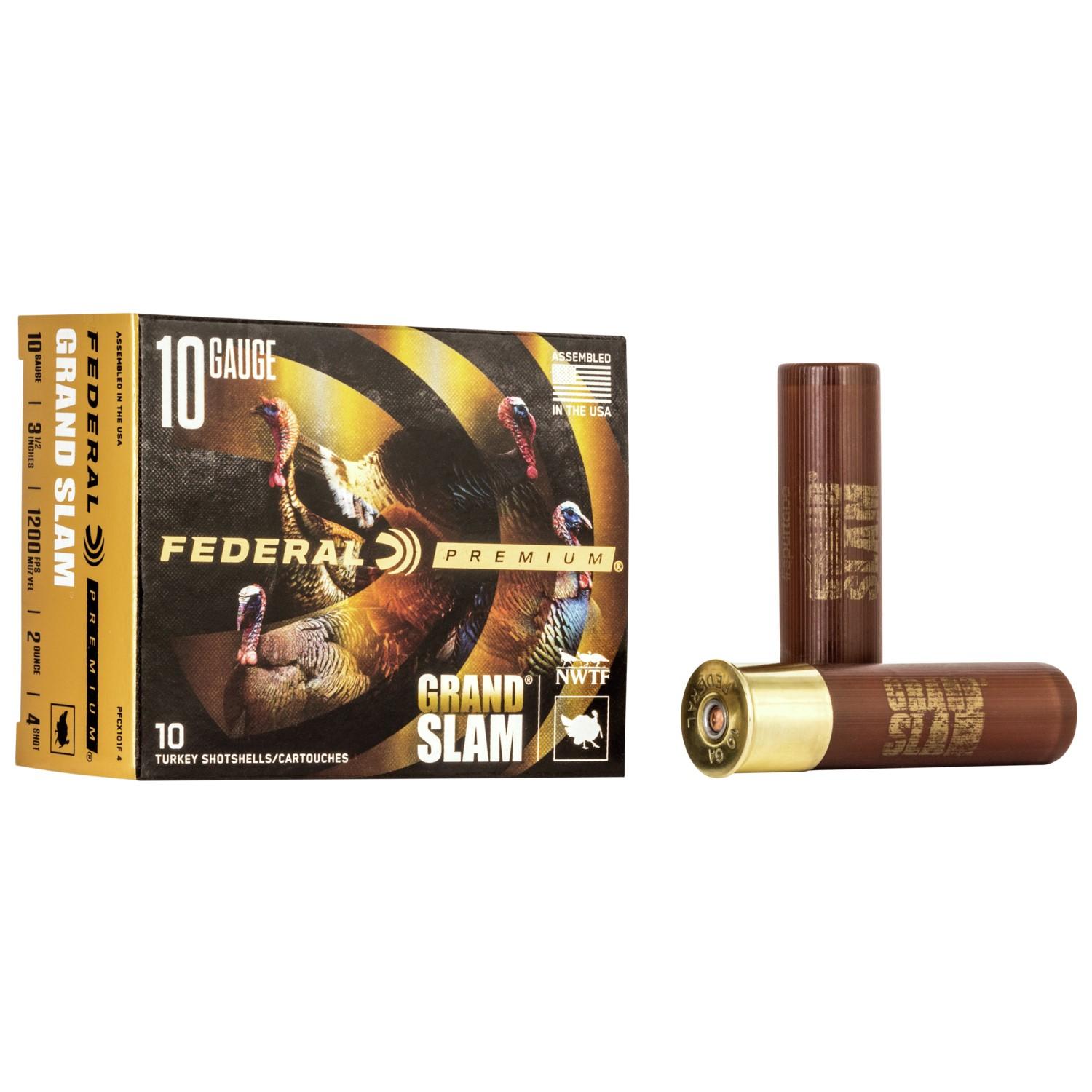 Federal Cartridge Co. Federal Premium Grandslam Flex Turkey 10ga 3-1/2" 2OZ 4 Ammo 10RD