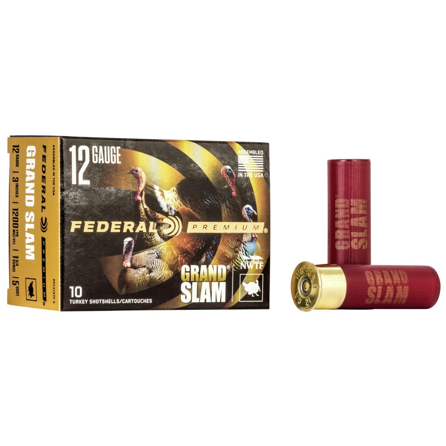 Federal Cartridge Co. Federal Grand Slam 12ga 3" #5 1.75OZ 10/ Shotshell