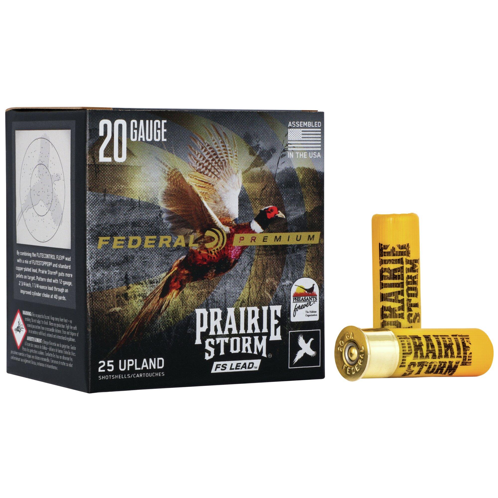 Federal Cartridge Co. Federal Prairie Storm FS Lead Shotshells 20 ga 2-3/4" 1oz #5 1350fps 25/ct