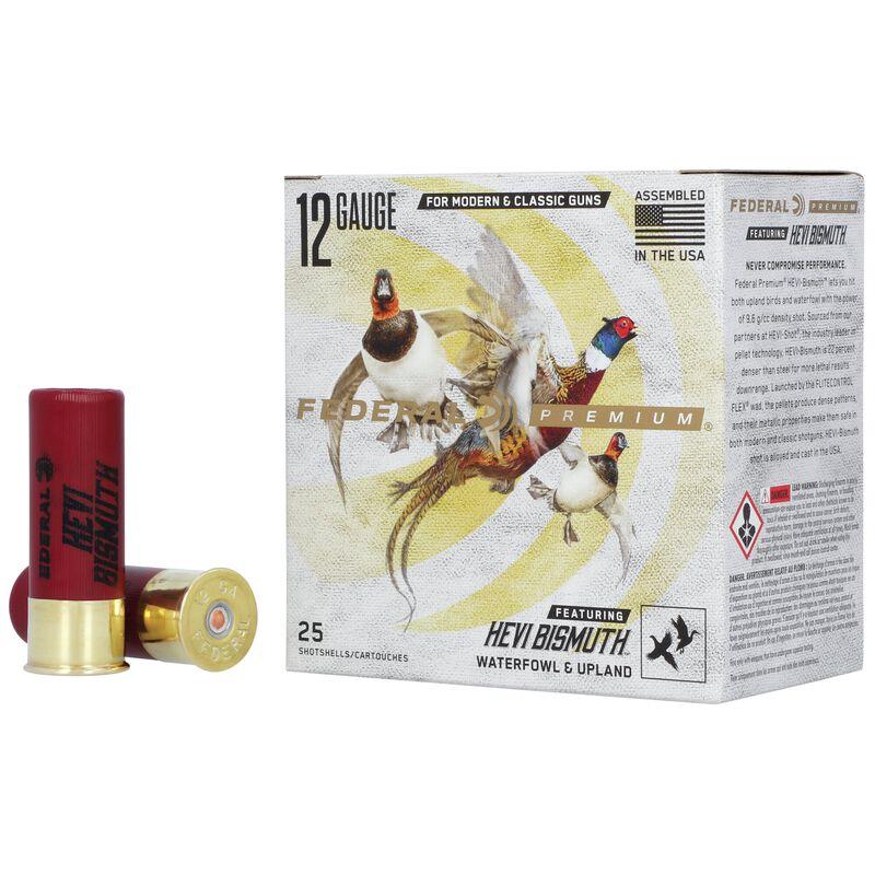 Federal Cartridge Co. Federal Hevi-Bismuth Shotshells 12ga 2-3/4" 1-1/4oz 1350 fps #3 25/ct
