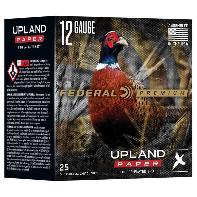 Federal Cartridge Co. Federal Premium Upland Paper Shotshells 12ga 2-3/4" 1-1/4oz 1330 fps #5 25/ct