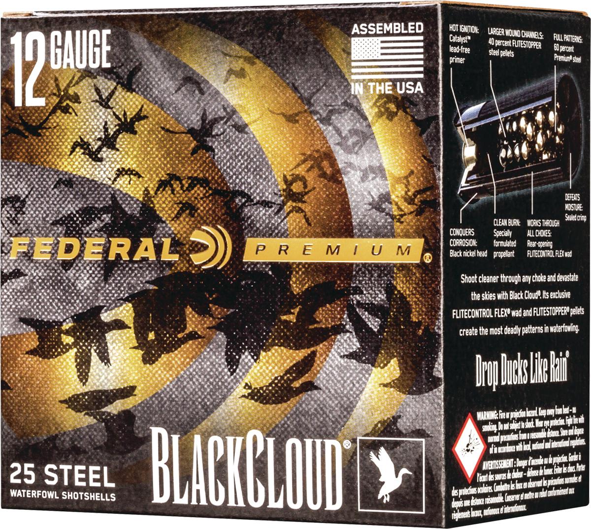 Federal Cartridge Co. Federal Black Cloud FS Steel Shotshells 12ga 3" 1-1/4oz 1450 fps #1 25/ct
