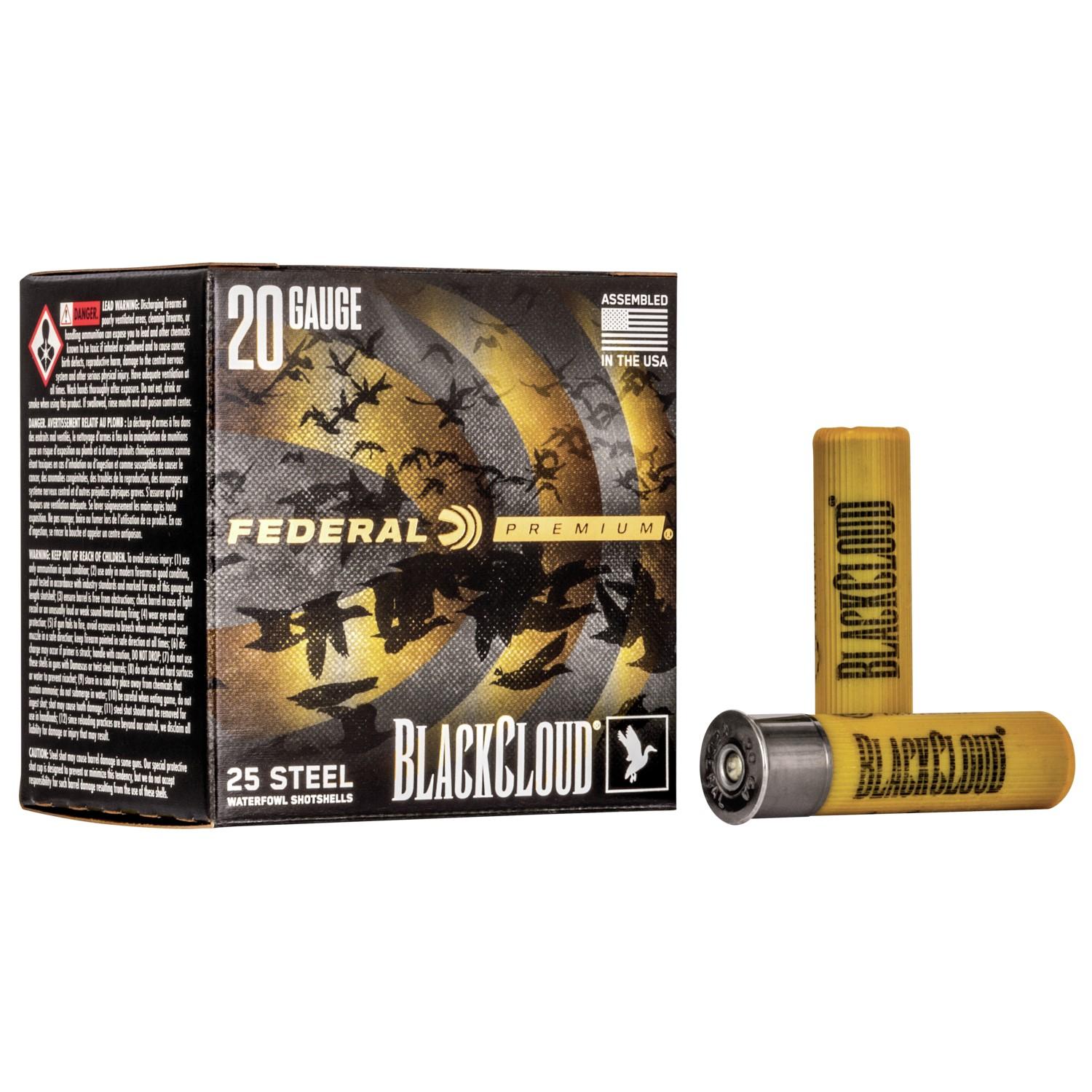 Federal Cartridge Co. Federal Black Cloud FS Steel Shotshells 20ga. 3" 1oz 1350 fps #4 25/ct