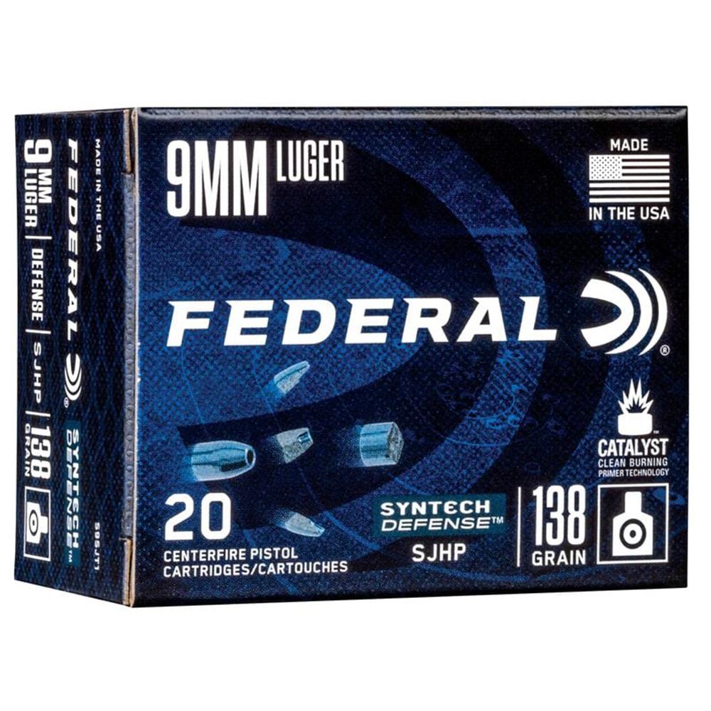 Federal Syn Def 9mm 138GR Sjhp 20/200 Semi Jacketed Hollow Point Federal Syn Def 9mm 138GR Sjhp 20/200 Semi Jacketed Hollow Point
