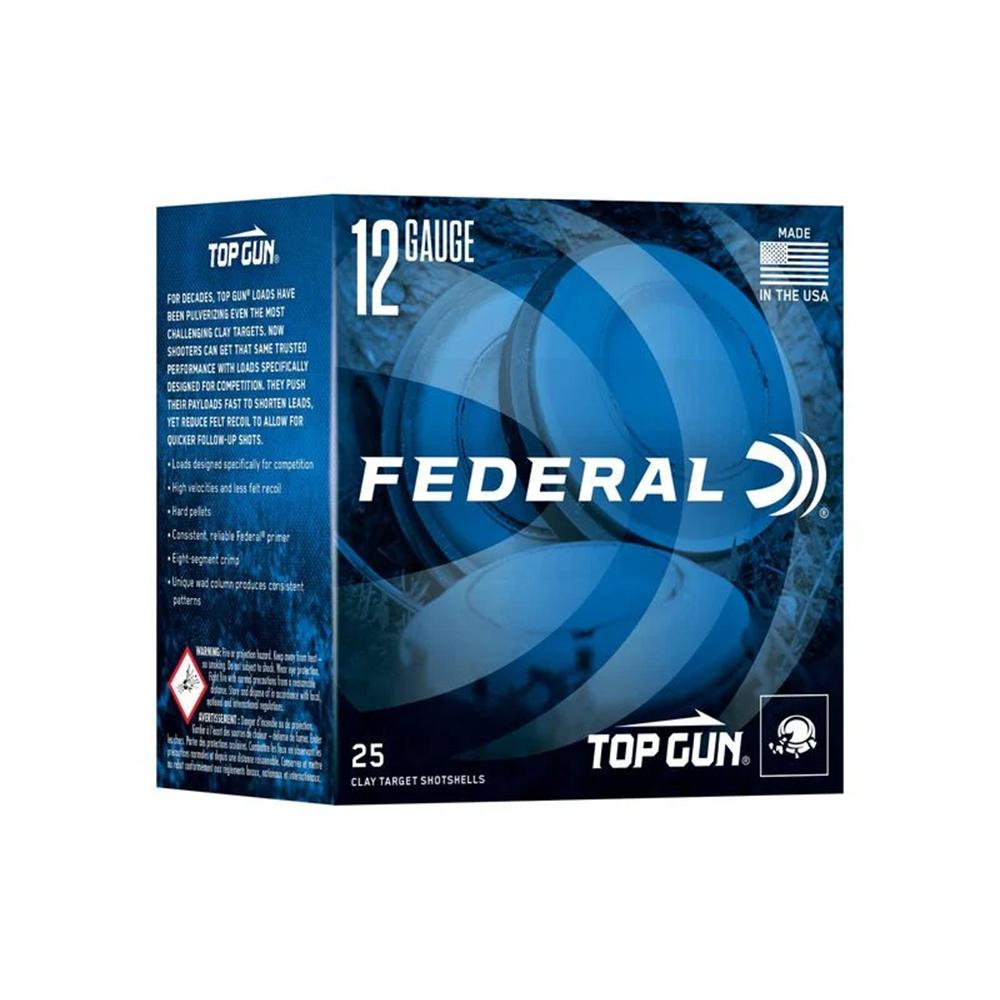 Federal Cartridge Co. Federal Top Gun Sporting Shotshells 12ga 2-3/4" 1oz 1250 fps #8 250/ct Case