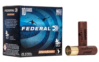 Federal Cartridge Co. Federal Speed-Shok High Velocity Steel 10ga 3-1/2" 1-1/2OZ 2 Ammo 25RD