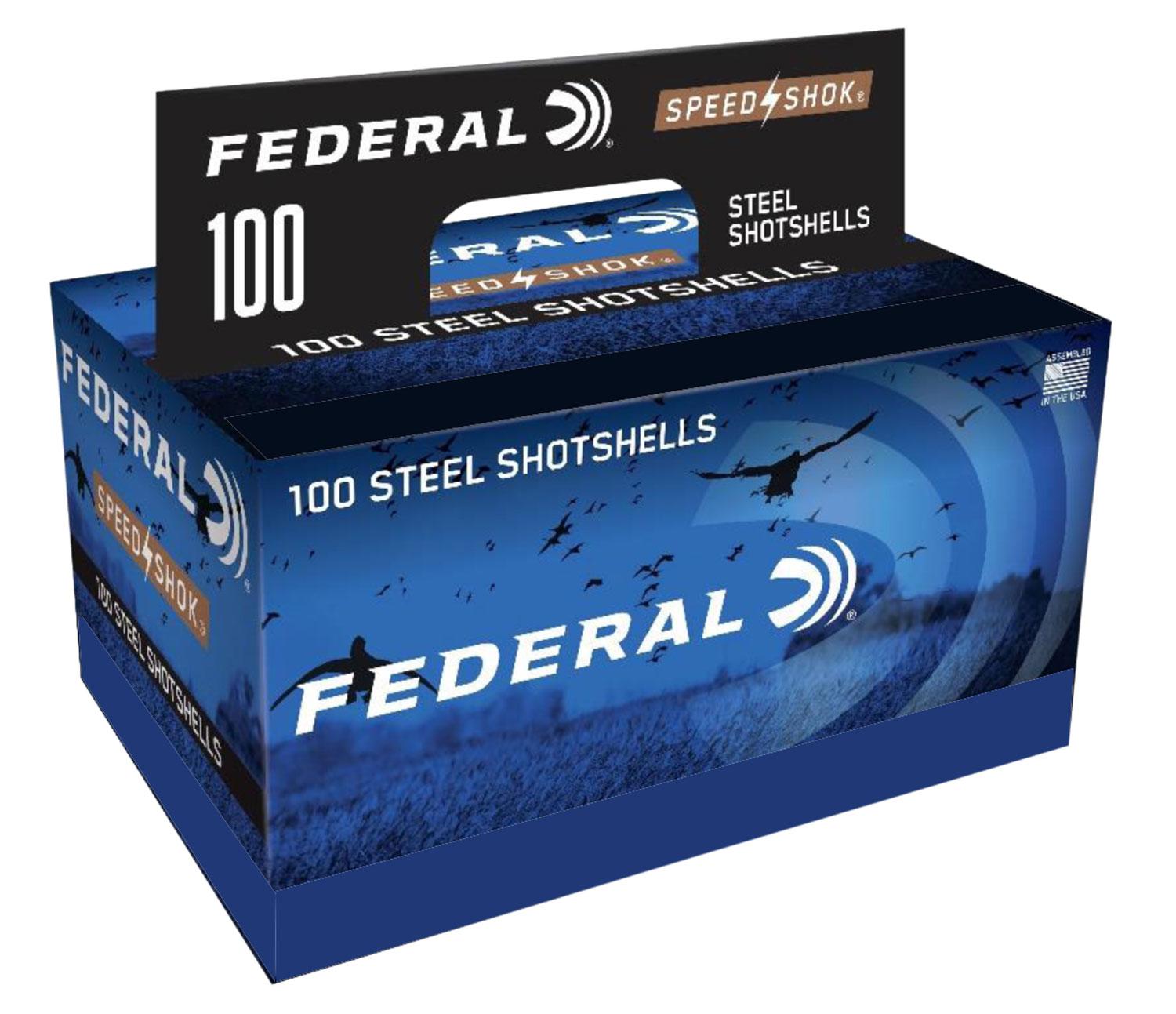Federal Cartridge Co. Federal Speed-Shok High Velocity Steel 12ga 3" 1 1/4OZ 2 Ammo 100RD