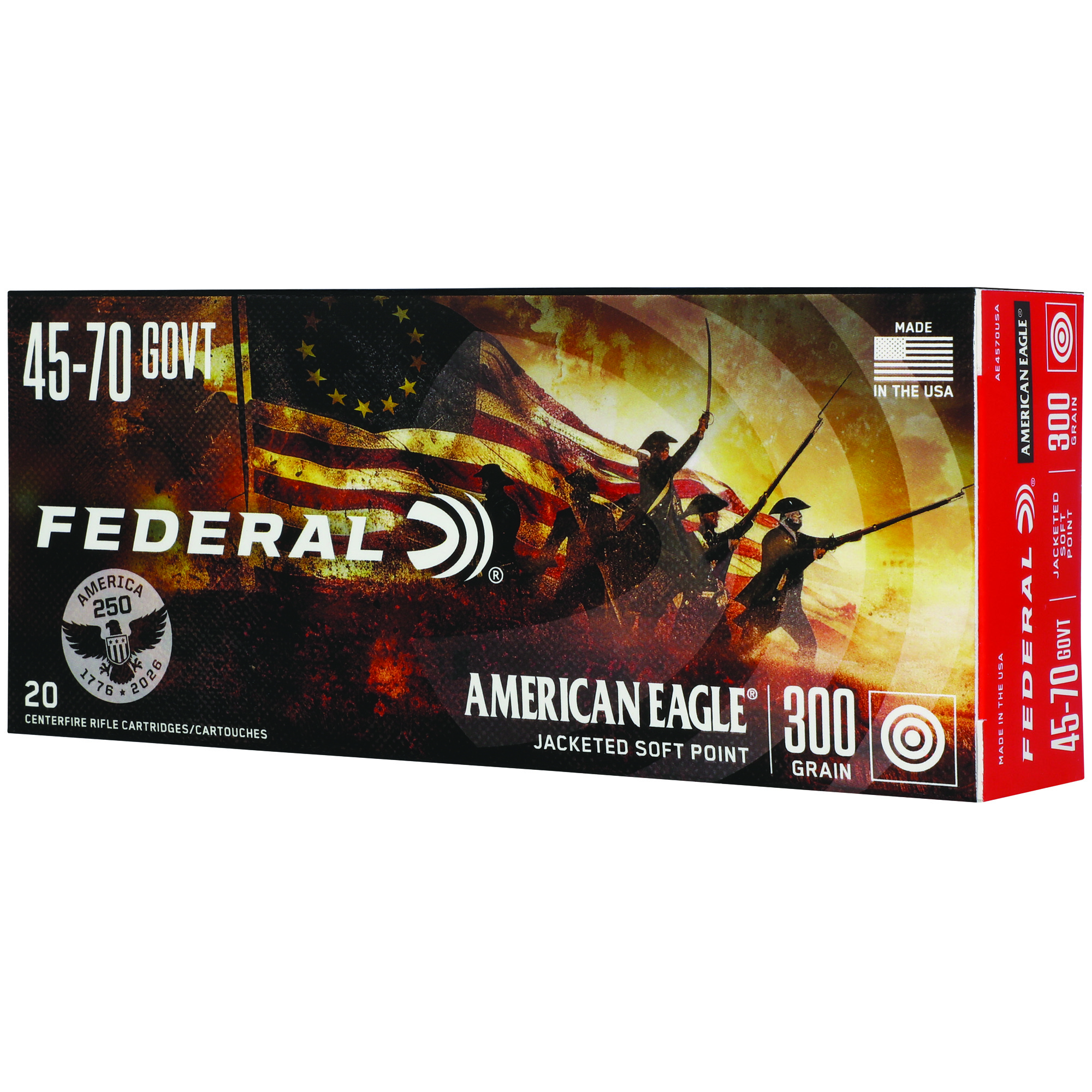 Federal 250TH Anv 45-70GOVT 300GR Sp Solid Base