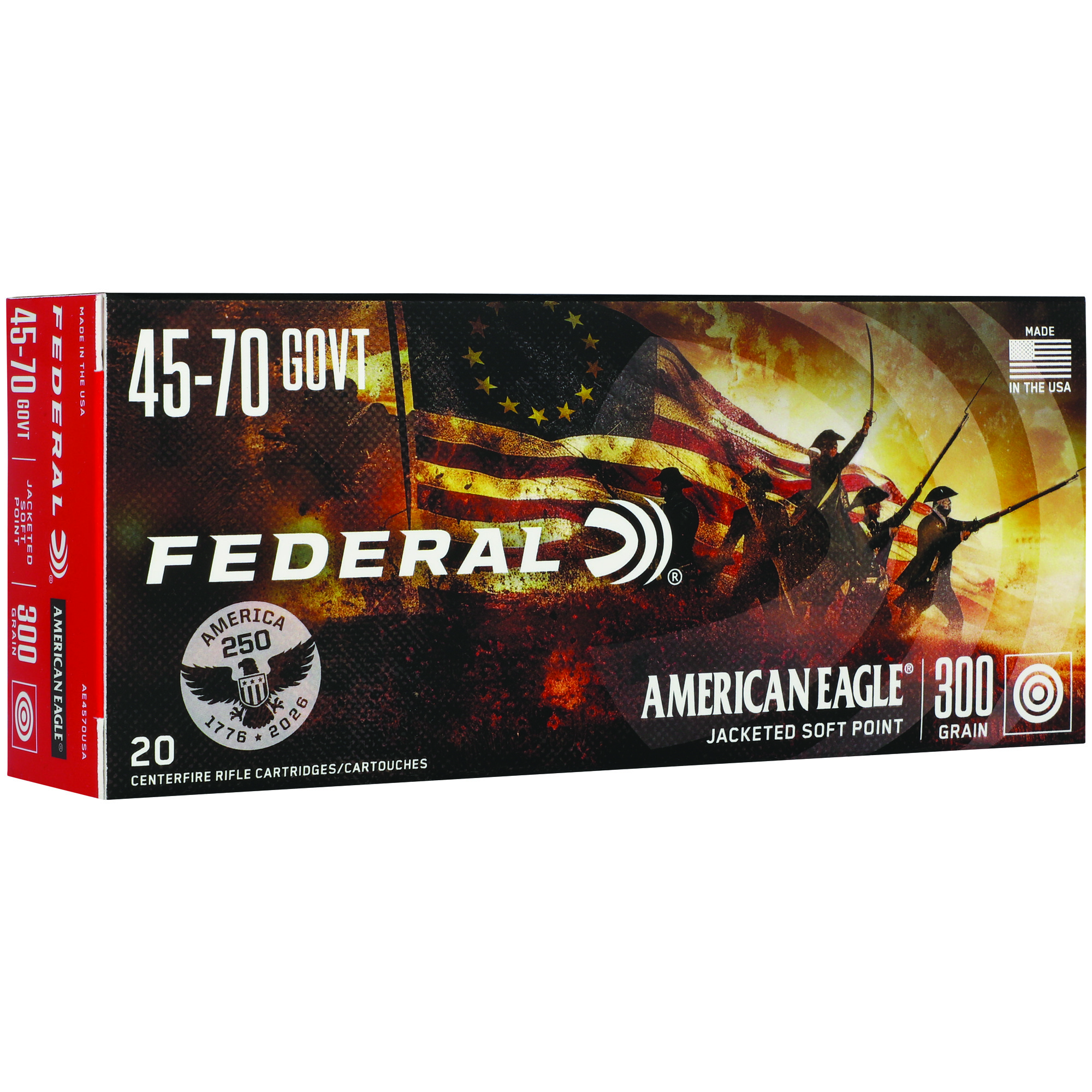 Federal 250TH Anv 45-70GOVT 300GR Sp Solid Base Federal 250TH Anv 45-70GOVT 300GR Sp Solid Base
