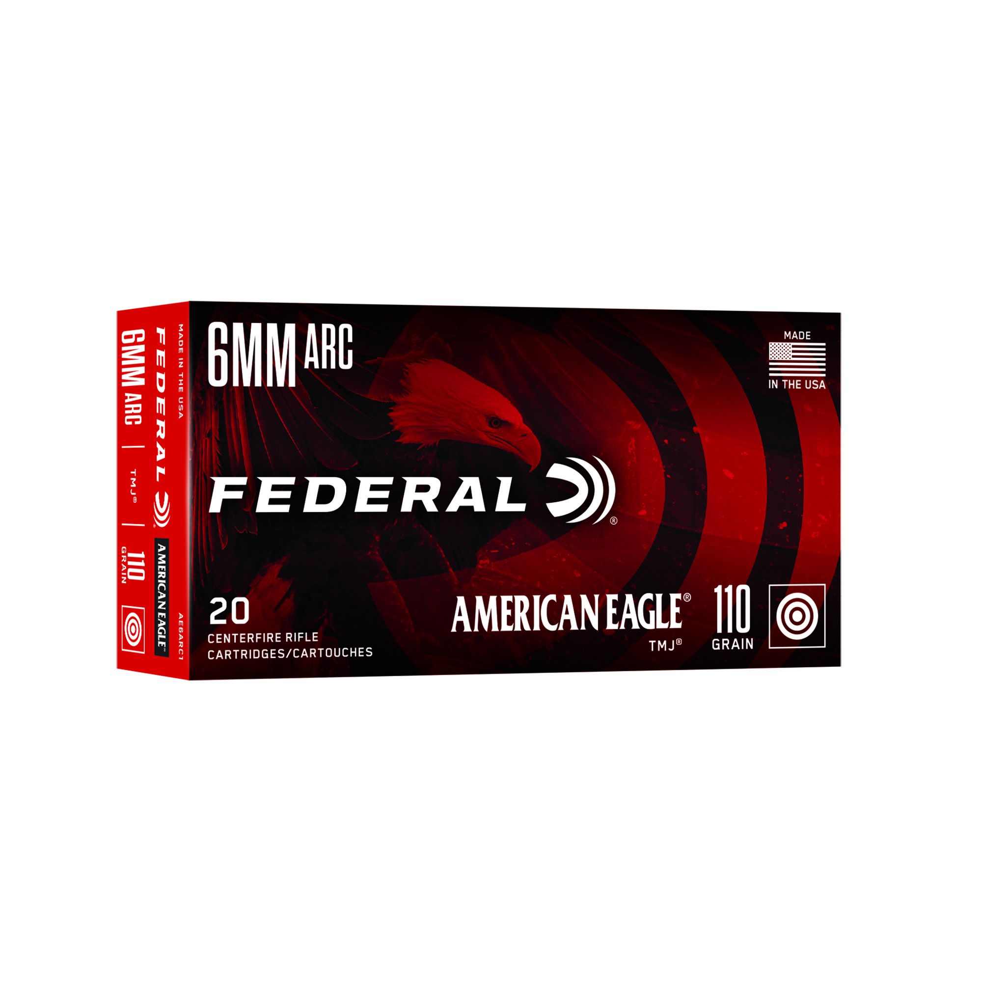 Federal Am Eagle 6MMARC 110GR Tmj 20/200 Total Metal Jacket