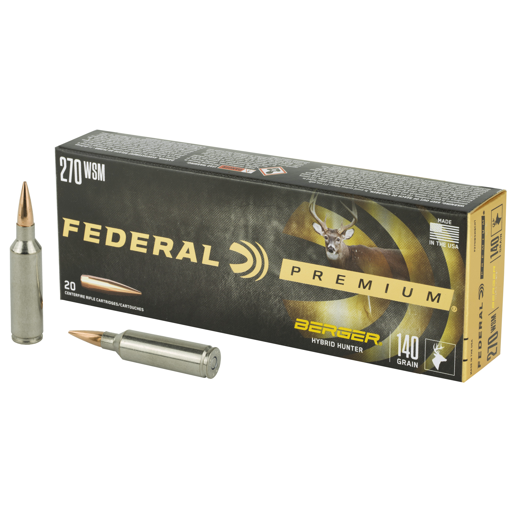 Federal Prm 270WSM 140GR Hyb Hr 20/200 Hybrid Hunter