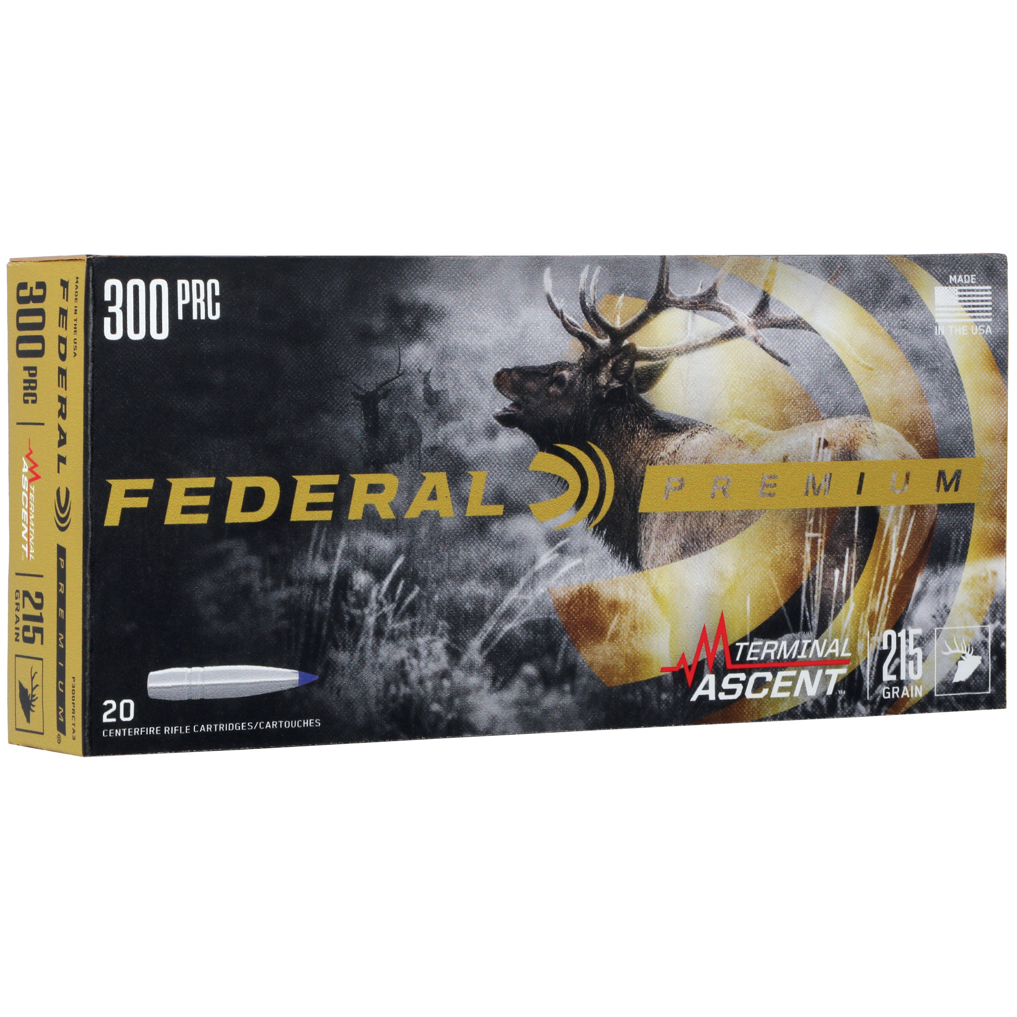 Federal Terminal Ascent Rifle Ammunition .300 PRC 215 gr 2850 fps 20/ct