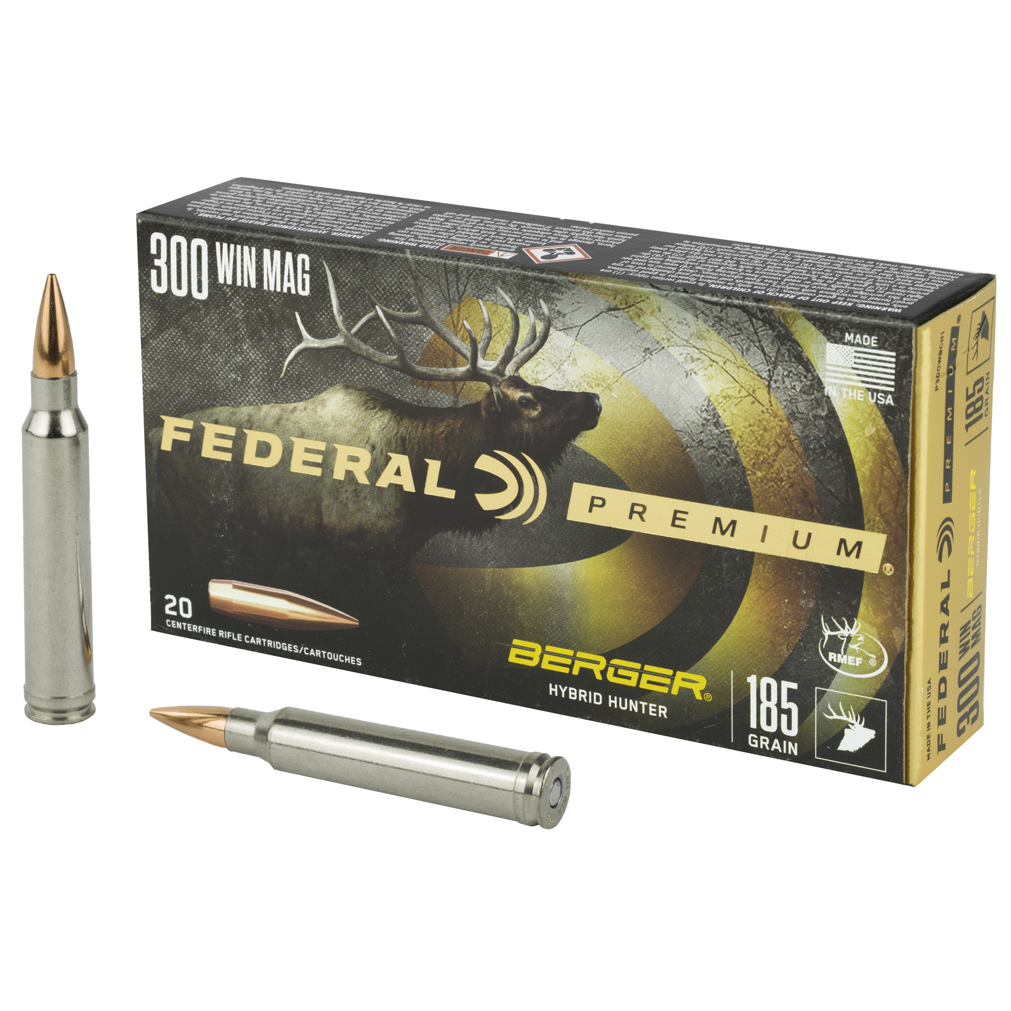 Federal Prm 300WIN 185GR Hyb Htr 20/200 Hybrid Hunter