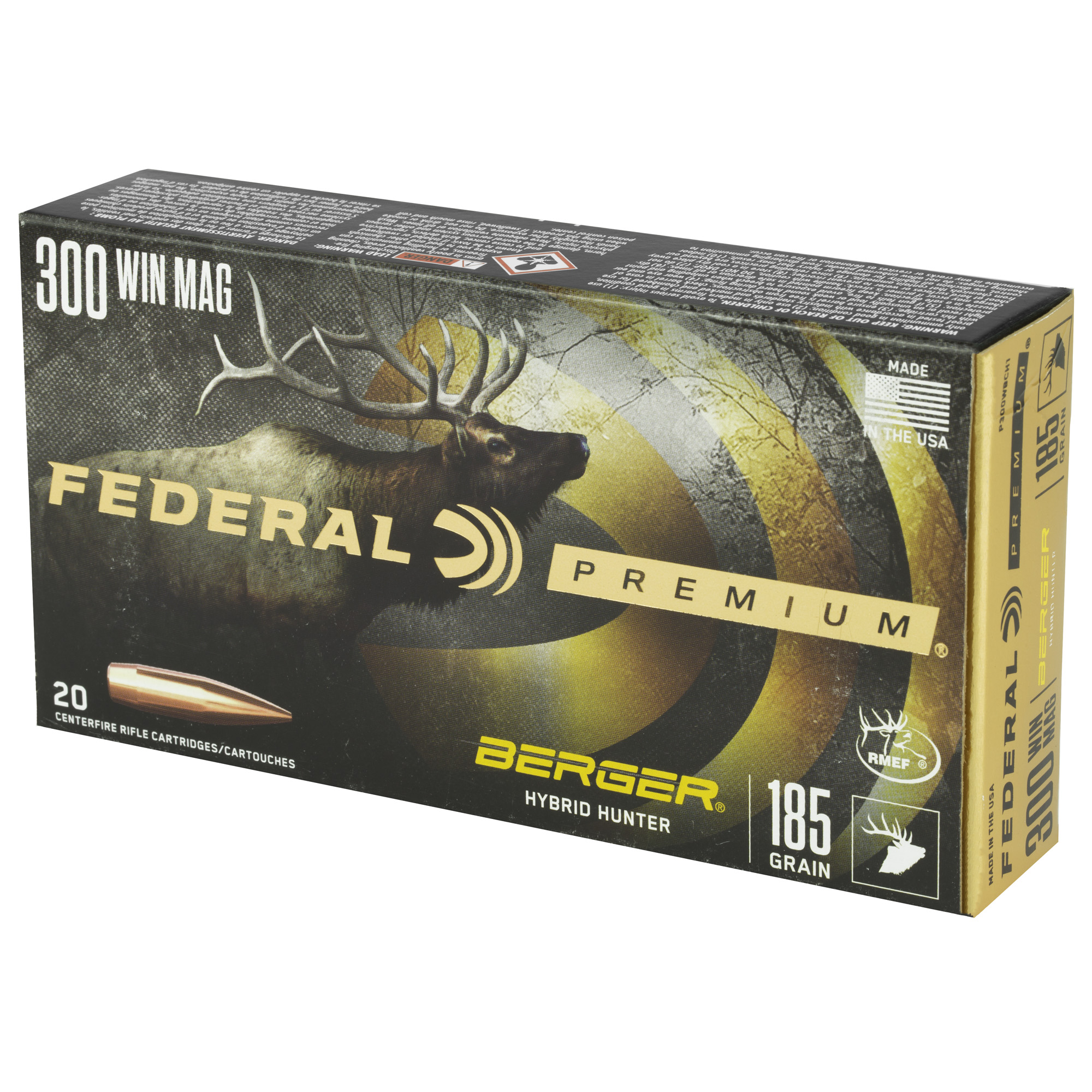 Federal Prm 300WIN 185GR Hyb Htr 20/200 Hybrid Hunter Federal Prm 300WIN 185GR Hyb Htr 20/200 Hybrid Hunter