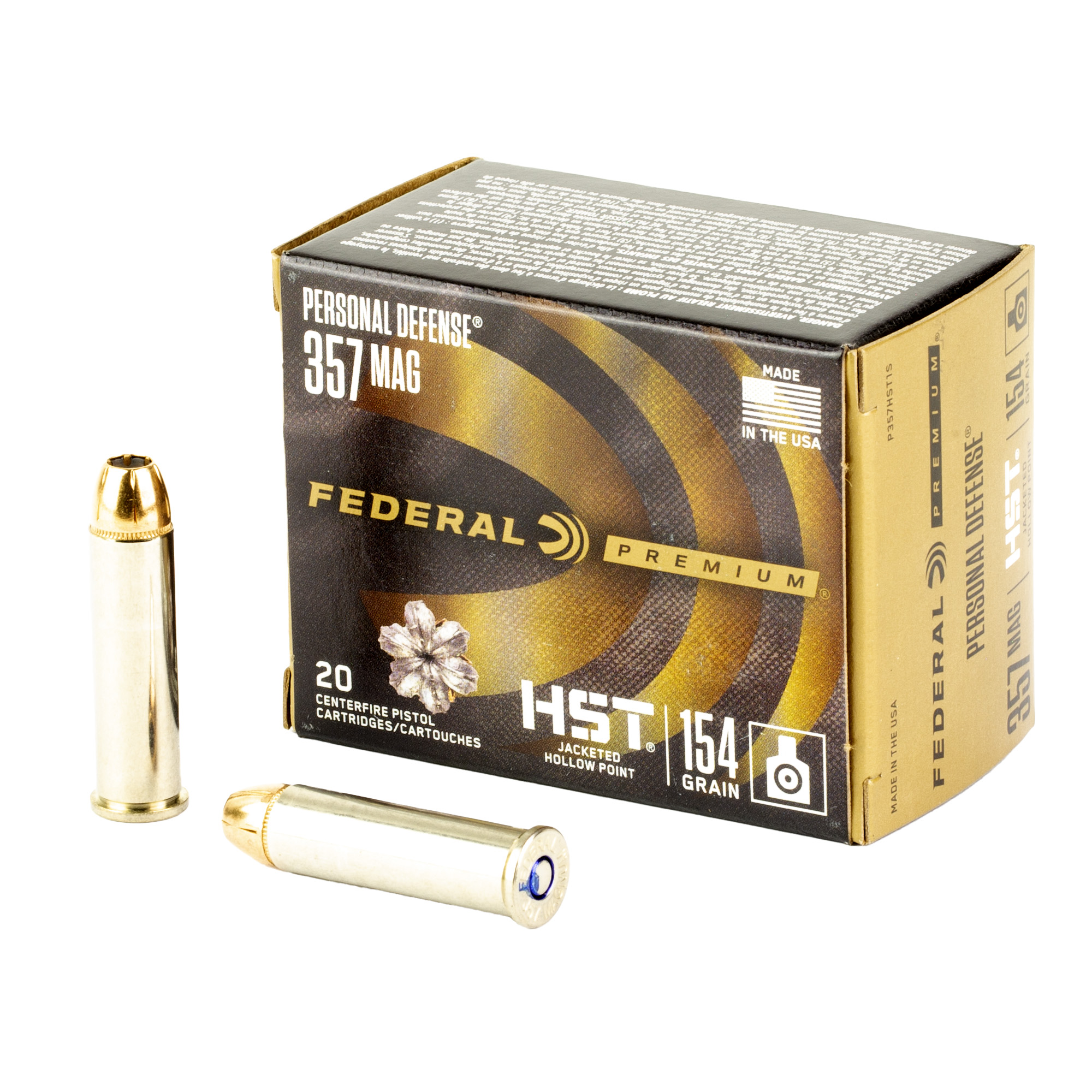 Federal Prm 357MAG 154GR Hst Jhp 20/200 Hollow Point