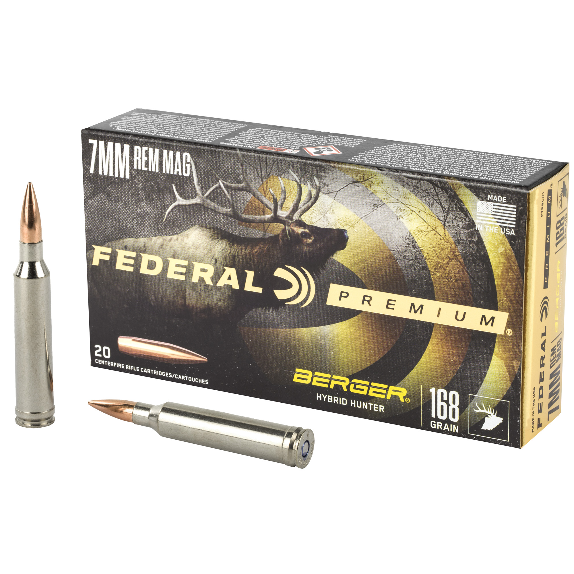Federal Prm 7mm Mag 168GR Hyb Hr 20/200 Hybrid Hunter