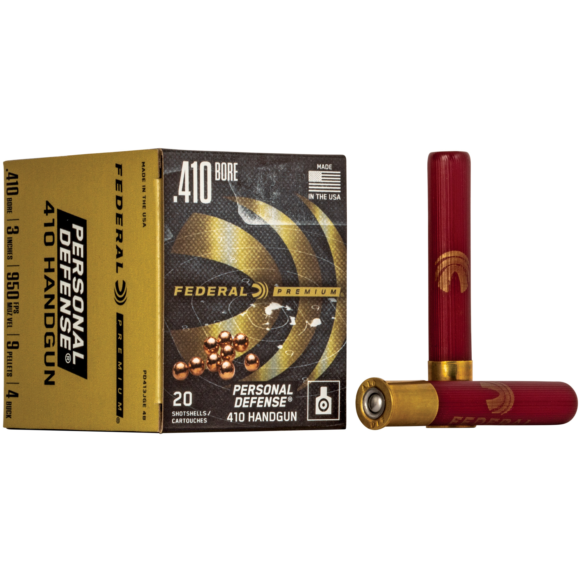 Federal Prm Pd 410 3" 4 Buck 20/200 Buckshot