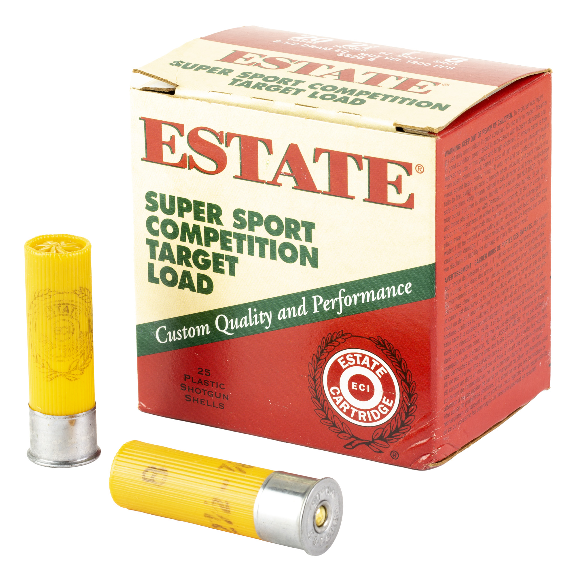 Federal ESTATE Stainless 20GA 2.75" #8 25/250