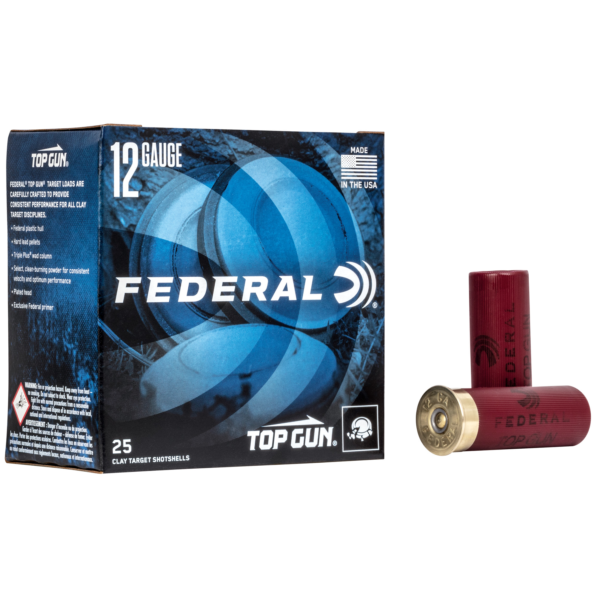 Federal Top Gun 12ga 2.75" #9 25/250 Partition