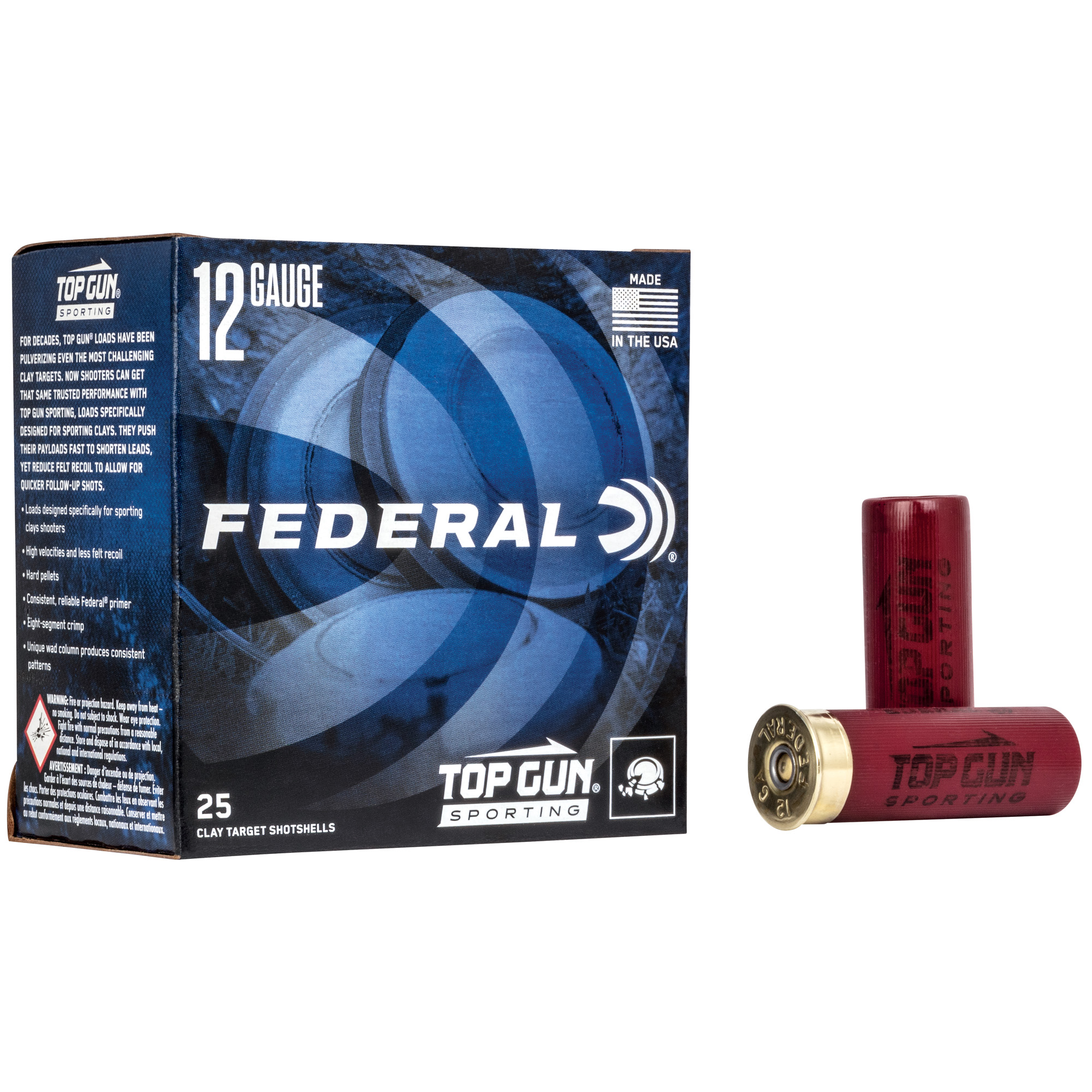 Federal Top Gun 12ga 2.75" #7.5 1 Oz 25/ Partition