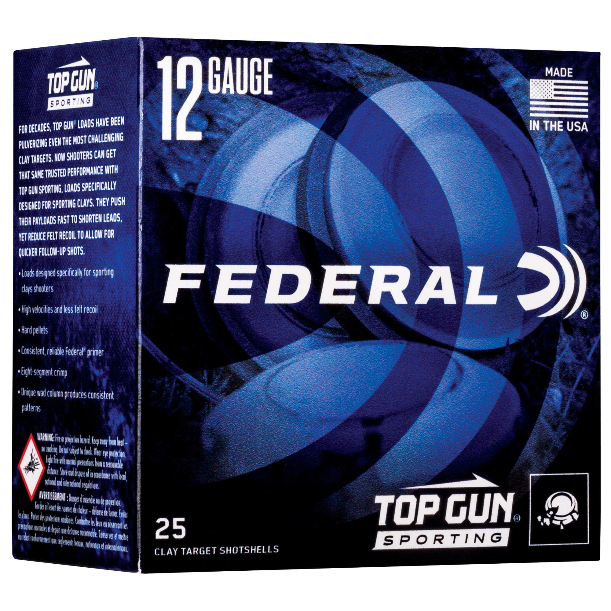 Federal Top Gun 12ga 2.75" #8 1 Oz 25/ Partition