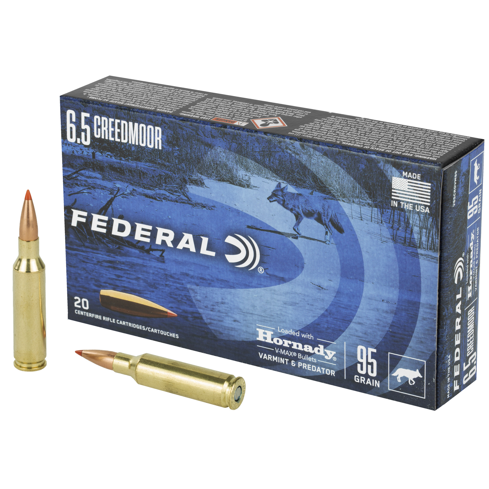 Federal V&p 6.5CM 95GR Hrndy Vmax 20/200
