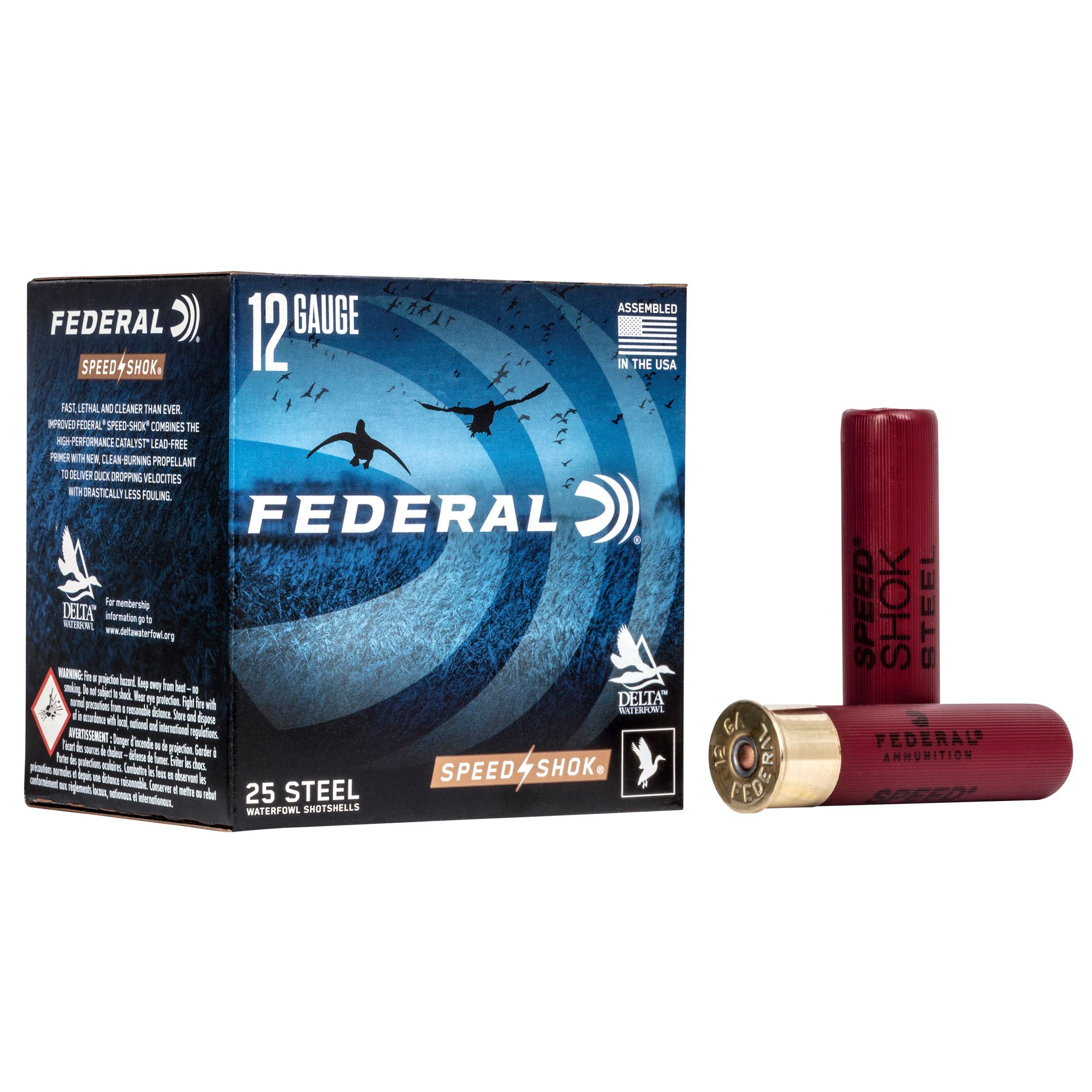 Federal Speed Shok 12ga 3.5" #4 25/250 Steel Shot