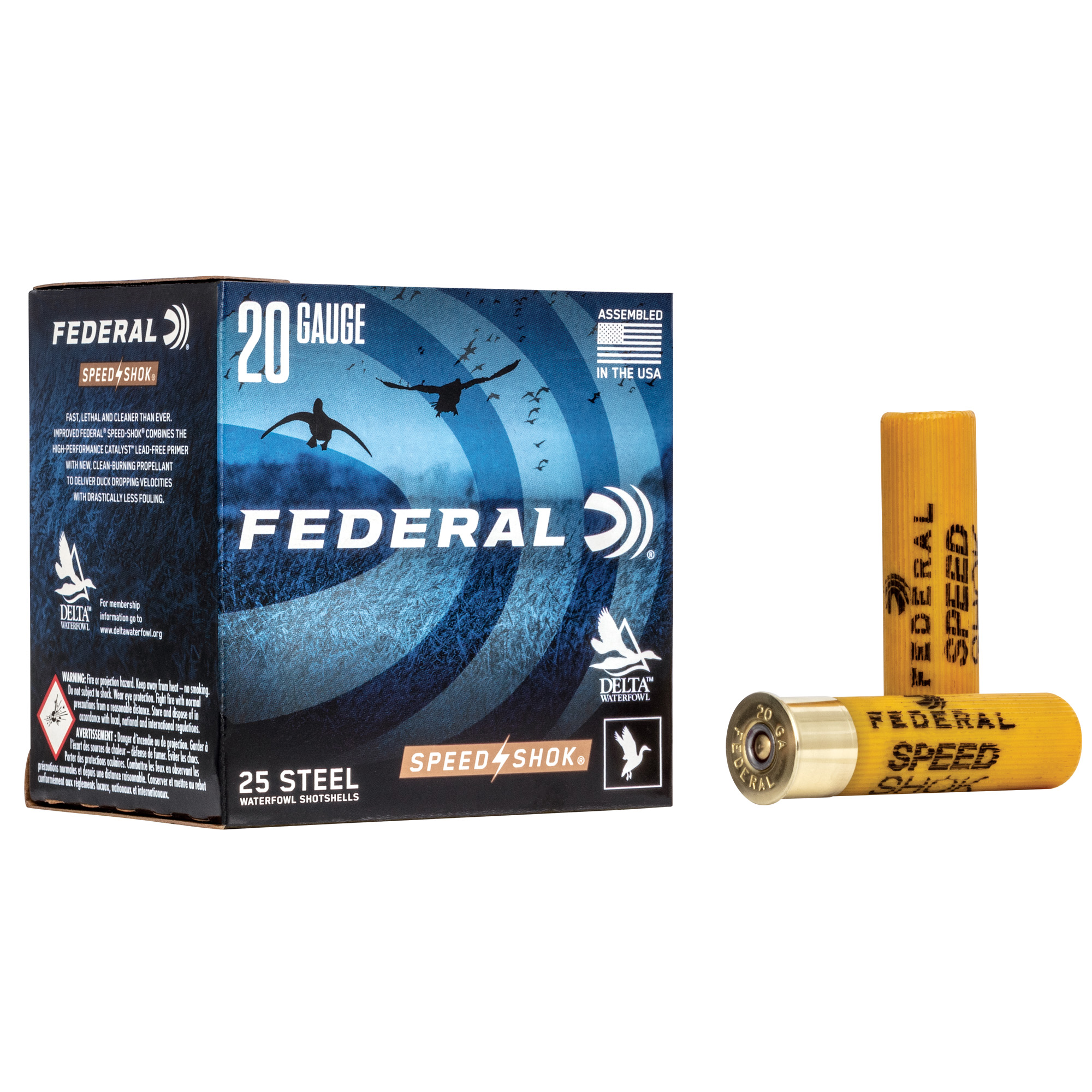 Federal Speed-Shok High Velocity Steel 20ga 3" 7/8OZ 3 Ammo 25RD
