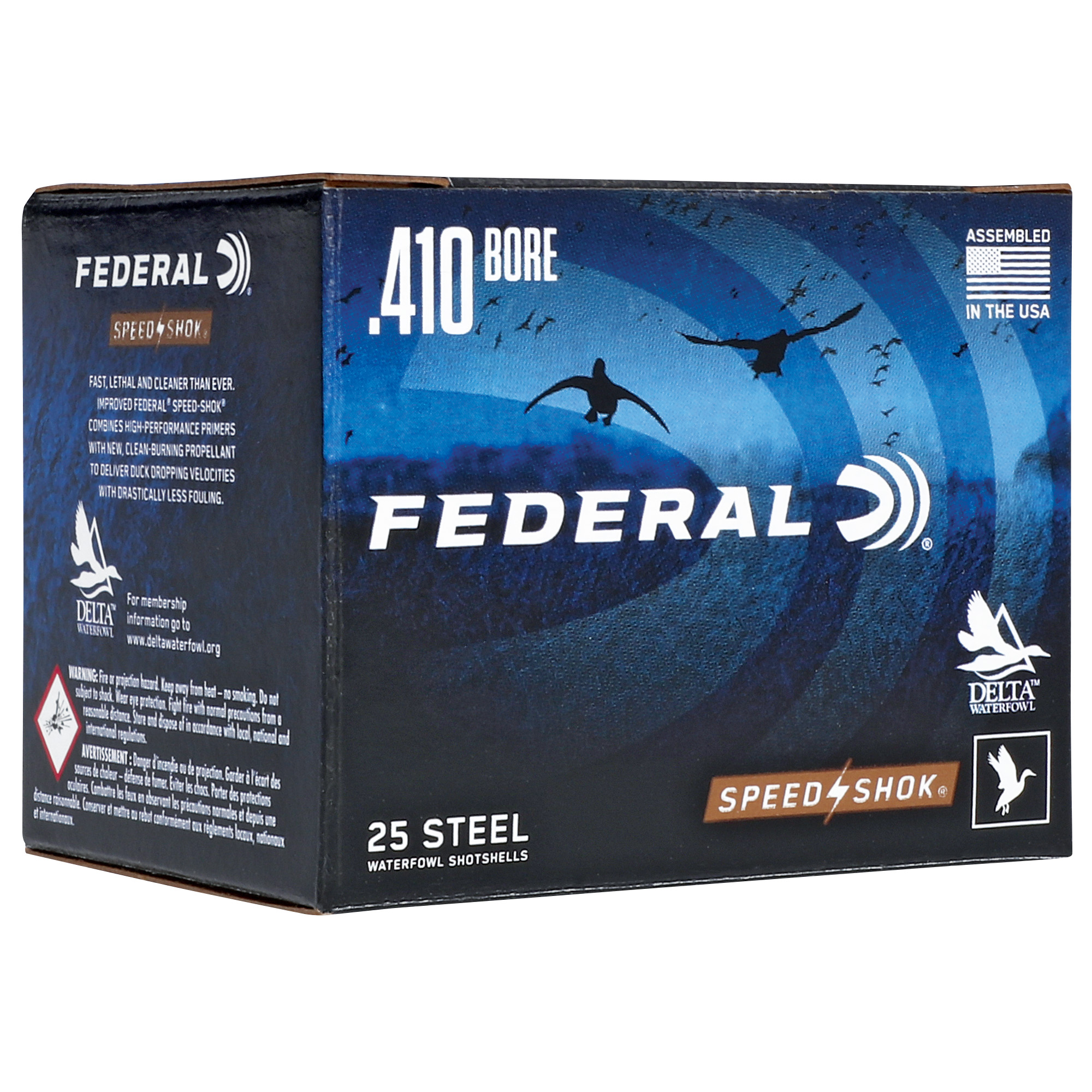 Federal Speed-Shok High Velocity Steel 410ga 3" 3/8OZ 6 Ammo 25RD