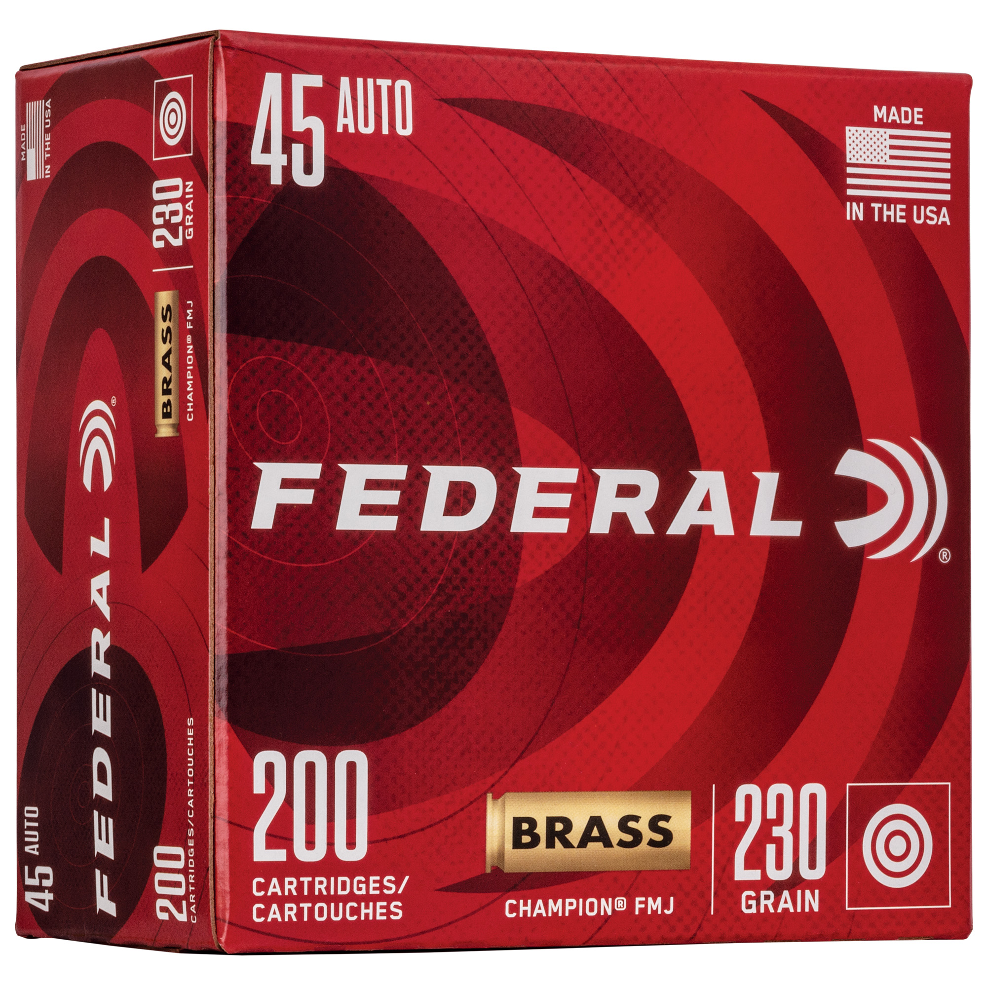Federal Champ 45ACP 230GR Fmj 200CT Full Metal Jacket