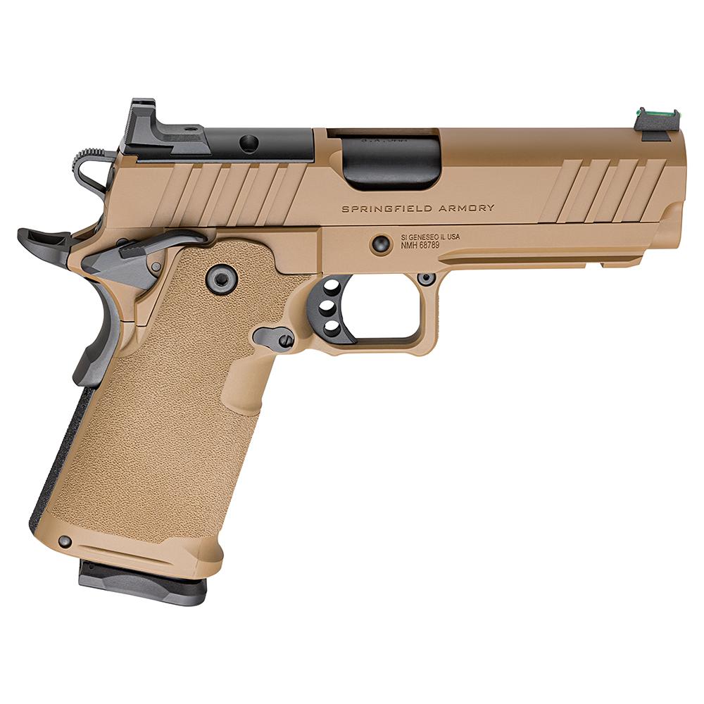 Springfield Armory Springfield 1911 DS Prodigy Comp Handgun 9mm Luger 10rd Magazines(2) 4.25' Barrel Coyote