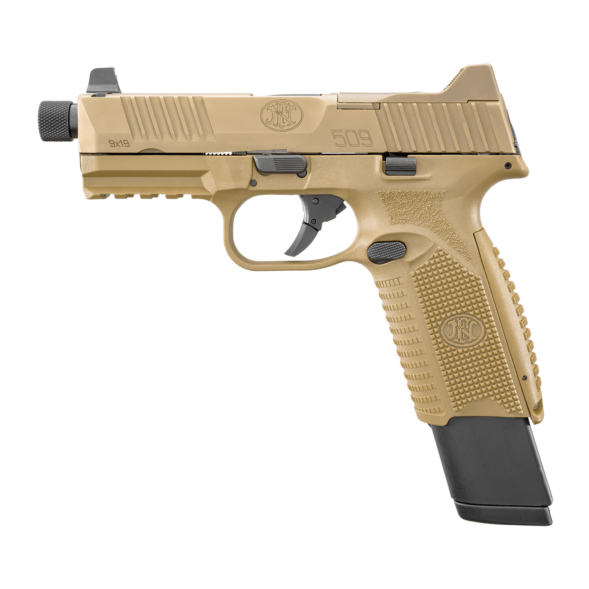FN 509 Tact 9mm FDE 24+1 Ns Tb Semi-Auto Pistol